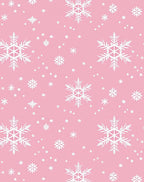 Sweet Pink Snowflake Cluster Rug