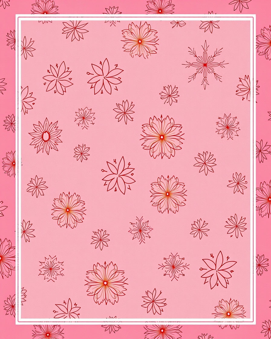 Pink Floral Fantasy Rug