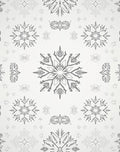 Gray Snowflake Winter Mandala Rug
