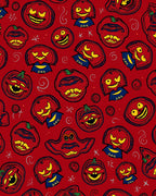 Spooky Red Jack O Lantern Halloween Rug