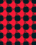 Bold Crimson Plaid Checkered Rug