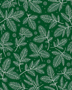 White Spruce Branches Deep Green Background Rug