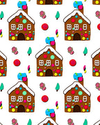Whimsical Gingerbread House Holiday Celebration Rug