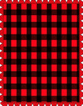 Red Black Buffalo Check Plaid Tablecloth Rug