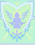 Pastel Angelic Heart Light Rays Rug