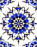 Azure Royal Medallion Arrangement Rug