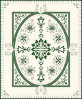 Emerald Green Floral Medallion Symmetry Rug