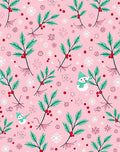 Whimsical Snowman Holly Berry Snowflakes Rug