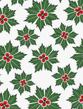 Christmas Holly Berry Foliage Rug
