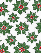 Christmas Holly Berry Foliage Rug