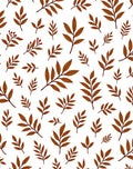 Autumn Leaves Berry Scattering Seamless Rug