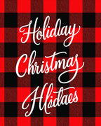 Red Black Buffalo Plaid Holiday Accent Rug