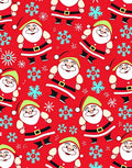 Jolly Santa Claus Snowflake Christmas Rug