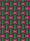 Vibrant Magenta Green Floral Arrangement Rug