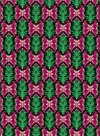 Vibrant Magenta Green Floral Arrangement Rug