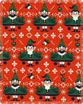 Happy Gnome Forest Holiday Garden Rug