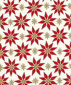 Crimson Golden Starburst Floral Rug