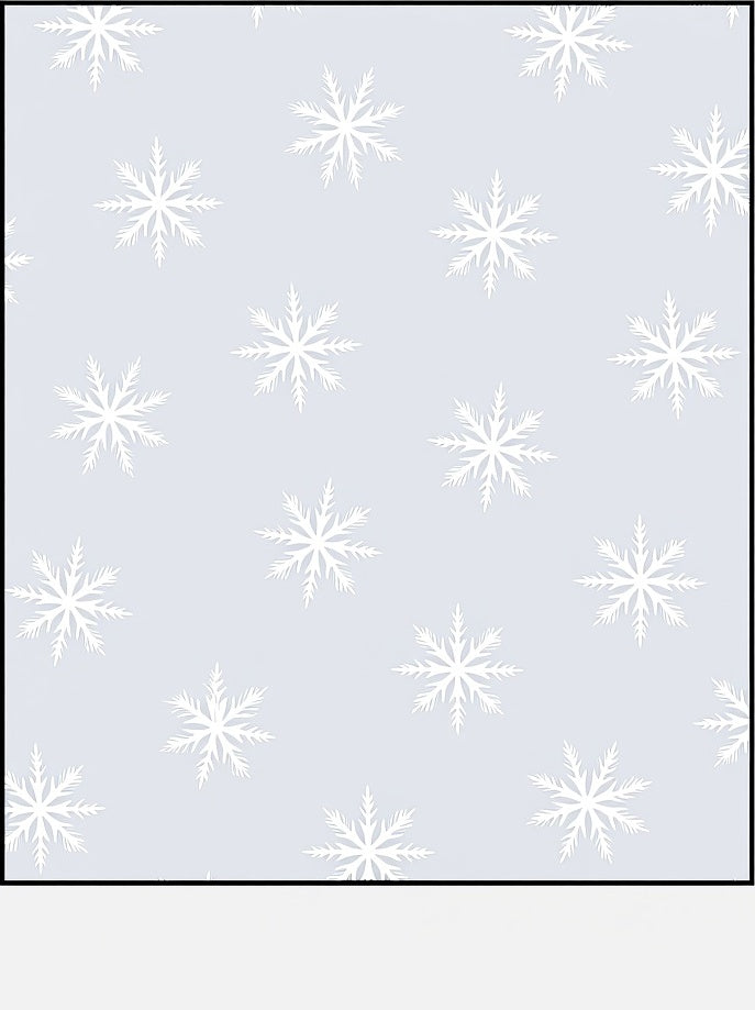 Pale Blue Snowflake Cluster Rug