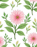 Pink Daisy Blooming Garden Rug