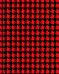 Classic Red Black Houndstooth Weave Rug
