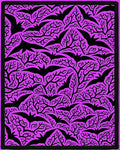 Halloween Bat Tree Violet Rug