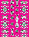 Pink Emerald Snowflake Medallion Rug