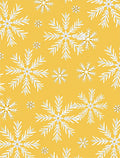 Golden Snowflakes White Radiance Rug