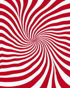 Crimson White Swirl Radiation Rug