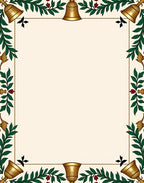 Golden Bell Garland Border Rug