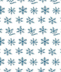 Winter Blue Snowflakes All Over Rug