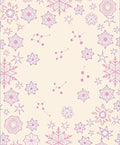 Pink Snowflake Celestial Constellation Rug