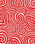 Crimson Organic Intertwine Lines Rug