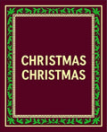 Crimson Green Floral Bordered Christmas Rug