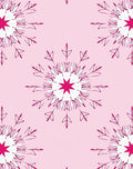 Fuchsia Starburst Mandala Pink Background Rug