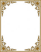 Ornate Gold Floral Corner Frame Rug
