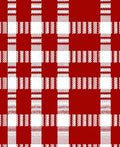 Classic Red White Plaid Checkered Rug