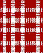 Classic Red White Plaid Checkered Rug