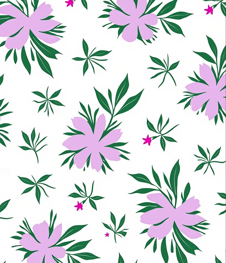 Lavender Pink Blossom Garden Rug