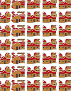 Gingerbread House Village Red Roof Rug