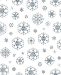 Winter White Blue Snowflakes Rug