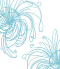 Sky Blue Swirl Organic Flair Rug