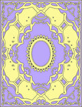 Lilac Golden Organic Sunburst Rug