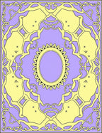 Lilac Golden Organic Sunburst Rug