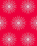 Vibrant Red Starburst Medallion Rug