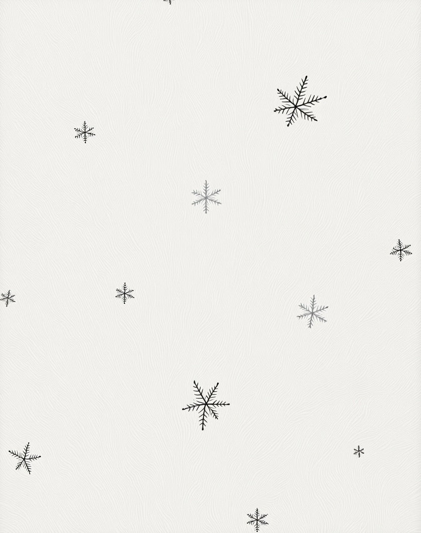 Subtle Snowflake Scatter Cream Rug