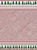 Crimson Labyrinth Forest Edge Rug