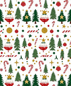Whimsical Christmas Tree Candy Cane Collection Rug