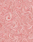 Crimson Swirl Abstract Line Rug