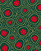 Emerald Red Floral Medallion Radiance Rug
