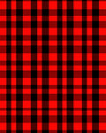 Bold Red Black Gingham Squares Rug